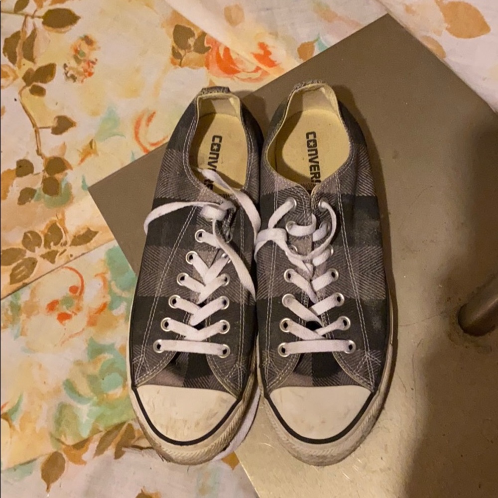 Plaid converse (unisex)